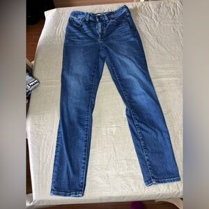 Madewell Curvy High Rise Skinny Jeans in Deep Blue Wash Size 29